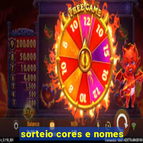 sorteio cores e nomes